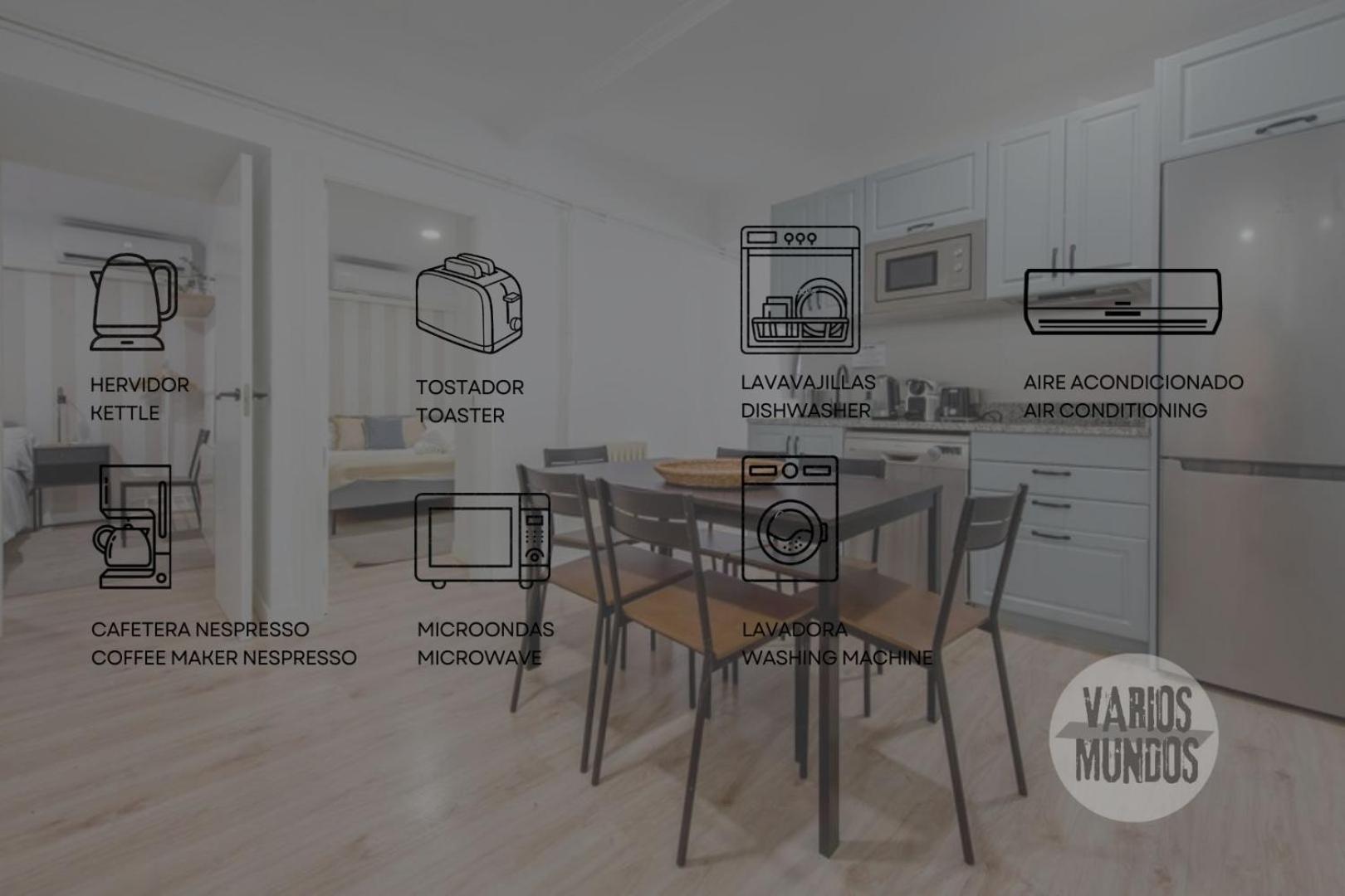 Nuevo Apt De 9Pax En La Cava Alta Centro De Madrid E1 Buitenkant foto